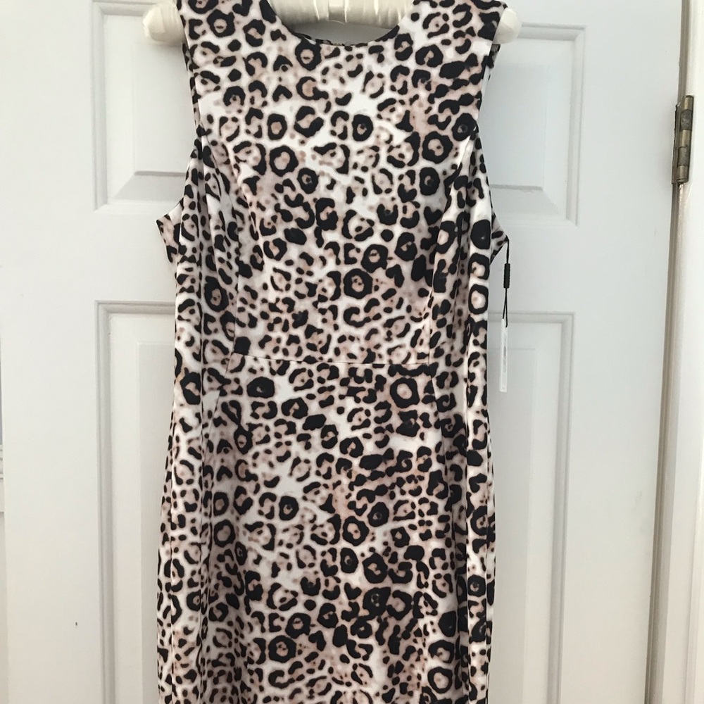 NWT Calvin Klein leopard dress orig $134 size 10